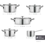 Karaca Aris Indüksiyon Tabanlı 9 Parça Çelik Tencere Seti - Görsel 2