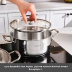 Karaca Aris Indüksiyon Tabanlı 9 Parça Çelik Tencere Seti - Görsel 5