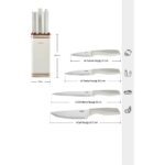 Karaca Megacut Square 9 Parça Standlı Bıçak Seti Krem - Görsel 2