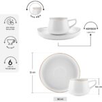 Karaca Hole 6 Kişilik Kahve Fincan Takımı 80 ml - Görsel 2