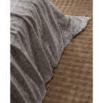 Madame Coco Petrus Tek Kişilik %100 Pamuk Madame Coco Crep Baskılı Nevresim Takımı - Bej - Görsel 3