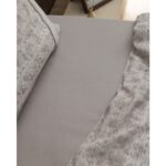 Madame Coco Petrus Tek Kişilik %100 Pamuk Madame Coco Crep Baskılı Nevresim Takımı - Bej - Görsel 5