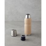 English Home Good Mood Heatlock Çelik Bardaklı Termos 500 ml Sütlü Kahve - Görsel 2