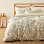 Bella Maison Lauren Pamuklu Tek Kişilik Nevresim Seti Yeşil (160X220 Cm)