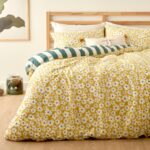 Bella Maison Naomi Pamuklu Tek Kişilik Nevresim Takımı Sarı (160x220 cm)