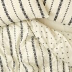 Bella Maison Olwen Pamuklu Tek Kişilik Nevresim Takımı Beyaz-Siyah (160X220 Cm) - Görsel 2