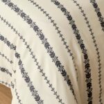 Bella Maison Olwen Pamuklu Tek Kişilik Nevresim Takımı Beyaz-Siyah (160X220 Cm) - Görsel 4