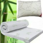 Avocado Bamboo 80 x 130 Yer Yatağı 10  cm  Sünger Yatak Yıkanabilir Kılıflı Fonksiyonel (Bamboo Yastık Hediyeli)