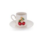 Schafer Zyra 4 Kişilik Kahve Fincan Takımı 8 Parça-Kirazlı - Görsel 2