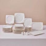 Karaca Square Bone Jamie 53 Parça 12 Kişilik Yemek Takımı Gold