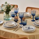 Bella Maison Vanessa Porselen 24 Parça 6 Kişilik Yemek Takımı Mavi