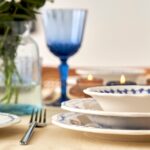 Bella Maison Vanessa Porselen 24 Parça 6 Kişilik Yemek Takımı Mavi - Görsel 4