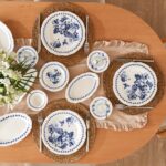 Bella Maison Vanessa Porselen 26 Parça 6 Kişilik Kahvaltı Takımı Mavi