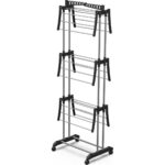 Perilla Triblex 3 Katlı Çamaşır Kurutma Teli Siyah Renk Pratik Kullanım 1 Adet - Görsel 2