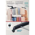 Perilla Triblex 3 Katlı Çamaşır Kurutma Teli Siyah Renk Pratik Kullanım 1 Adet - Görsel 4