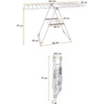 Ironika Extra Kalın Borulu Çamaşır Kurutma Askısı Çamaşır Kurutmalık Askılık Mürdüm - Görsel 5