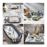 Schafer Platin Sofra & Mutfak Seti | Yemek Takımı+Çkb+Tencere Seti+2 Çeşit 24 Prç Yemek Takımı