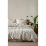 Berolige Granite %100 Pamuklu Çift Kişilik Yıkamalı Iplik Boya Çizgili Nevresim Takımı - Görsel 3