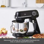 Karaca Multichef Artisan Digital Ekran 7 Litre Döküm Stand Mikser Siyah 1800W - Görsel 3