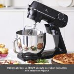 Karaca Multichef Artisan Digital Ekran 7 Litre Döküm Stand Mikser Siyah 1800W - Görsel 5