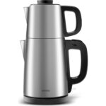 Karaca Tea Break İnox Siyah Çelik Su Isıtıcı & Çay Makinesi