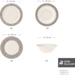 Karaca Elegance Bone Globe 24 Parça 6 Kişilik Yemek Takımı - Görsel 2