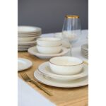 Porser Zincir Altın Yaldız Yemek Takımı 6 Kişilik 24 Parça ZNC24YKALT - Görsel 2