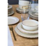 Porser Costa Altın Yaldız Yemek Takımı 6 Kişilik 24 Parça COS24YKALT - Görsel 4
