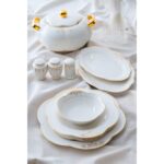 Acar Elize 12 Kişilik 60 Parça Porselen Yemek Takımı