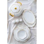 Acar Clarice 12 Kişilik 60 Parça Porselen Yemek Takımı