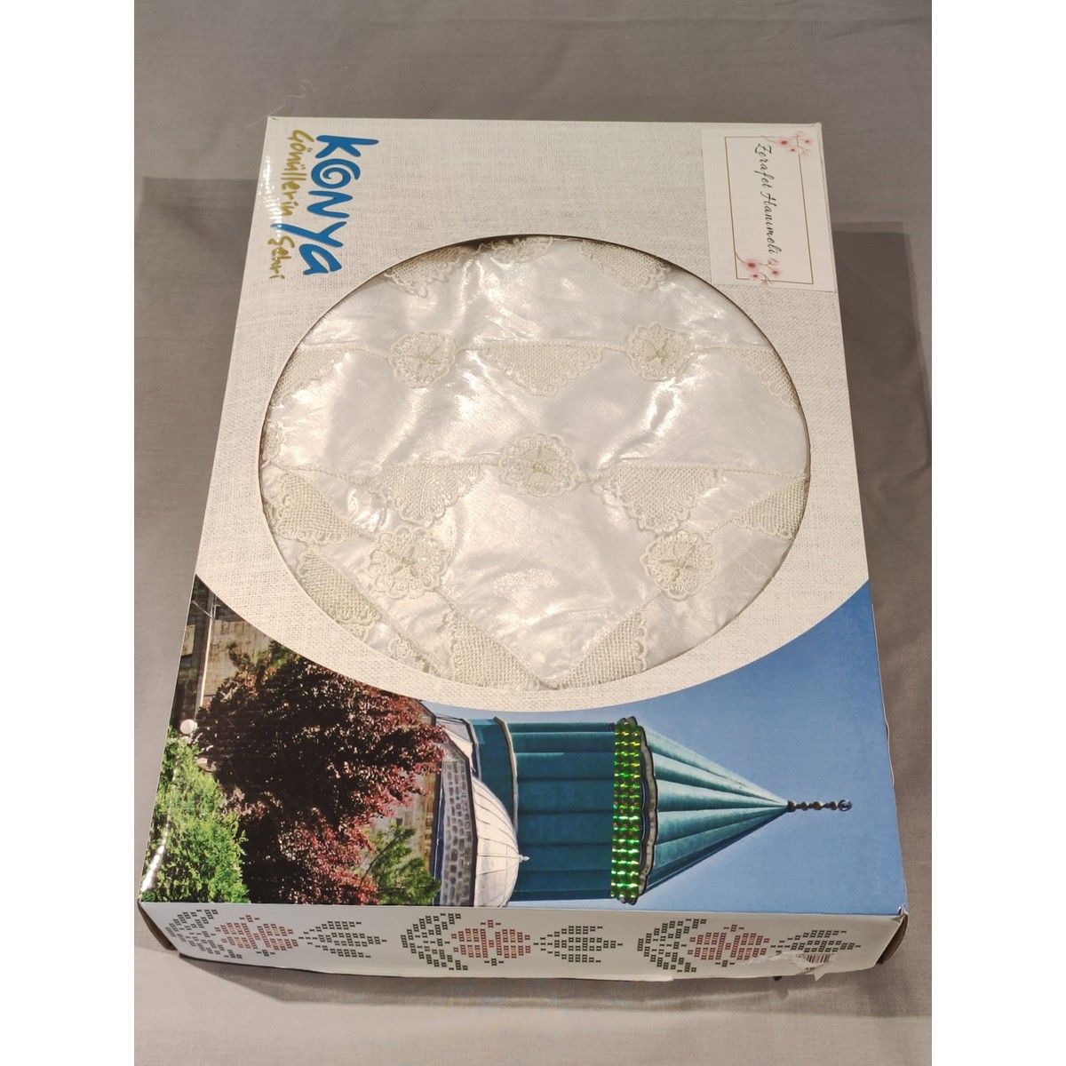 110001024203608.jpg Zerafet Hanımeli Iğne Oyalı Seccade Takımı - Görsel 1