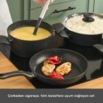 Karaca Defne Biogranit V2 7 Parça Tencere Seti Black - Görsel 5