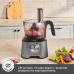 Karaca Mastermaid Power Multifunctional 10 in 1 Galaxy Grey Gıda Hazırlama Seti - Görsel 5