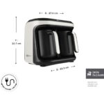 Karaca Hatır Hüp Düet Aroma Türk Kahve Makinesi Beyaz 10 Fincan Kapasiteli - Görsel 2