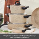 Karaca Biogranit Vincent 12 Parça 26 cm Granit Kaplama  Derin Tencere Seti - Görsel 5