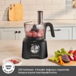 Karaca Mastermaid Power 10 In 1 Mutfak Robotu Black - Görsel 5