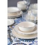 Porser Costa Platin Yaldız Yemek Takımı 6 Kişilik 24 Parça COS24YKPLT - Görsel 2