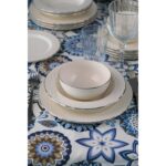 Porser Costa Platin Yaldız Yemek Takımı 6 Kişilik 24 Parça COS24YKPLT - Görsel 3