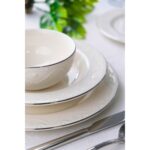 Porser Zincir Platin Yaldız Yemek Takımı 6 Kişilik 24 Parça ZNC24YKPLT - Görsel 2