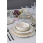 Porser Zincir Platin Yaldız Yemek Takımı 6 Kişilik 24 Parça ZNC24YKPLT - Görsel 4