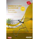 Asvera Elmas Serisi - Rainbow %100 Alüminyum Katlanabilir Kurutmalık Hafif Geniş Paslanmaz Askı Çözümü
