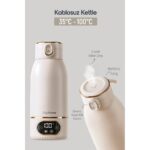 Digithome Go Smart Taşınabilir Şarjlı Çelik Su Isıtıcı Kablosuz Kettle (35-100 C°) Milky Whıte 500 Ml Dgt-102 - Görsel 2