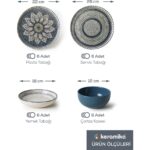 Keramika Mosaic Marvels Yemek Takımı 24 Parça 6 Kişilik 21619-20-21 - Görsel 5