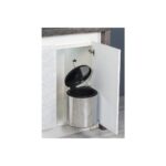 Hızır Starax Paslanmaz Çelik Dolap Içi Çöp Kovası – 10 Litre | Mutfak Içi Monte Edilebilir, Kapaklı,pratik