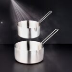 Snippy Inoxa - 2'li Paslanmaz Çelik Kaçerola Sütlük Sosluk 14-16 cm