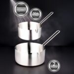 Snippy Inoxa - 2'li Paslanmaz Çelik Kaçerola Sütlük Sosluk 14-16 cm - Görsel 2