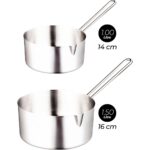 Snippy Inoxa - 2'li Paslanmaz Çelik Kaçerola Sütlük Sosluk 14-16 cm - Görsel 3