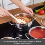 Karaca Emirgan İndüksiyon Tabanlı 6 Parça Çelik Midi Tencere Seti - Görsel 5