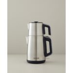 English Home CMK 6010 Inox Çay Makinesi ve Kettle Siyah-Krom - Görsel 2