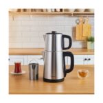 Karaca Teabig Xl 2 In 1 Çelik Çay Makinesi Ve Su Isıtıcı Inox